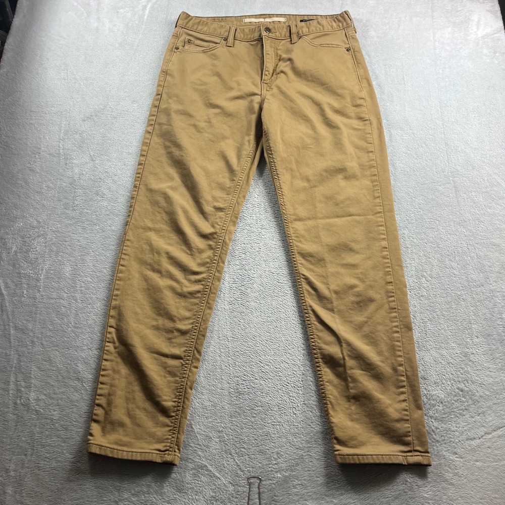 Banana Republic Travel Jean‎ Mens 34x32 Athletic Fit Khaki Tan Pants